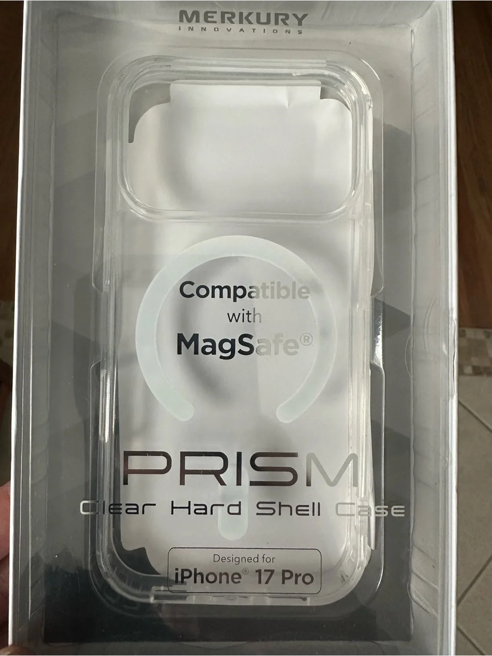 Merkury Prism Clear MagSafe-Compatible Hard Shell Case for iPhone 17 Pro